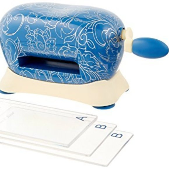 Tattered Lace Baby Blue Die Cut or Emboss Machine with 10 pieces of dies - Picture 1 of 9